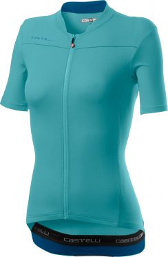 Castelli Anima 3 SS fietsshirt celeste blauw dames