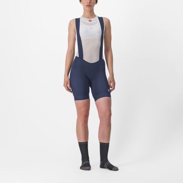 Castelli Endurance W bibshort fietsbroek blauw dames 