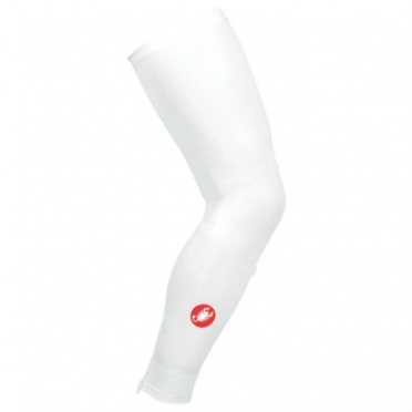 Castelli Lycra beenwarmers wit 8070-001