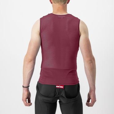 Castelli Pro mesh 2.0 mouwloos ondershirt rood heren