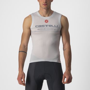 Castelli Active Cooling ondershirt mouwloos zilvergrijs heren Kopie