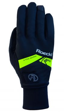 Roeckl Villach winter fietshandschoenen zwart/geel unisex