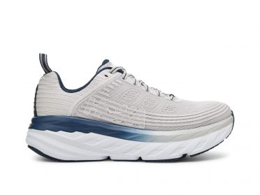 Hoka One One Bondi 6 wide hardloopschoenen grijs/blauw dames