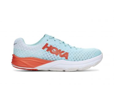 Hoka One One Evo Carbon Rocket hardloopschoenen blauw/rood heren Kopie