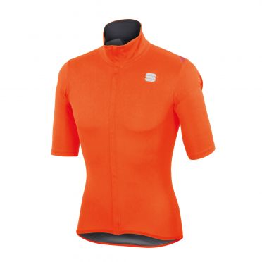 Sportful Fiandre light norain korte mouw fietsshirt oranje heren