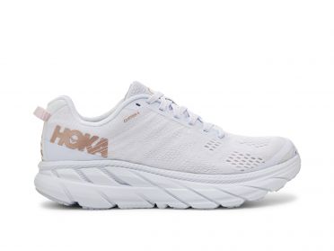 Hoka One One Clifton 6 hardloopschoenen wit/goud dames