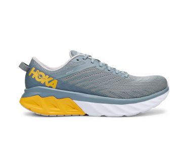 Hoka One One Arahi 4 Wide hardloopschoenen blauw/geel heren