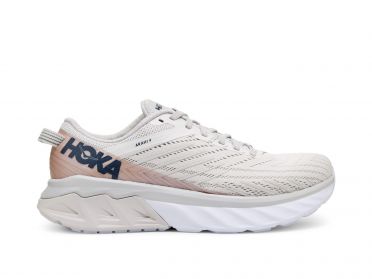 Hoka One One Arahi 4 hardloopschoenen wit/roze dames