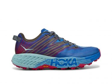 Hoka One One Speedgoat 4 trail hardloopschoenen blauw/paars dames