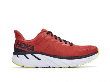 Hoka One One Clifton 7 hardloopschoenen rood heren
