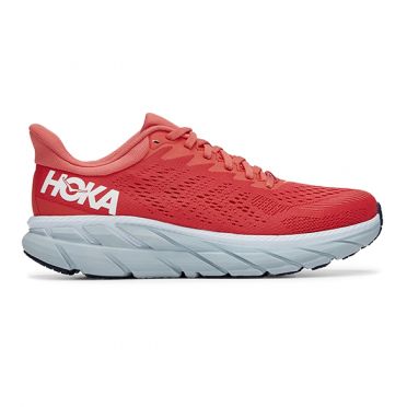 Hoka One One Clifton 7 hardloopschoenen rood dames