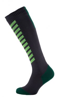 Sealskinz MTB mid knee fietssokken antraciet/groen