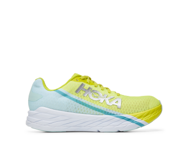 Hoka Rocket X hardloopschoenen geel/wit unisex 