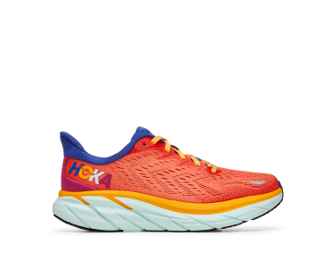 Hoka Clifton 8 hardloopschoenen rood dames