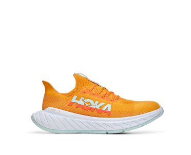 Hoka Carbon X 3 hardloopschoenen oranje heren