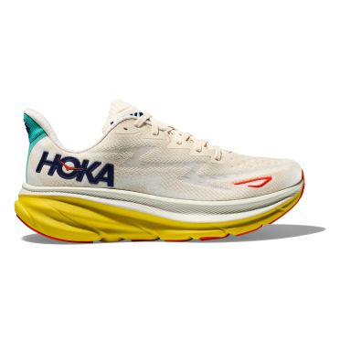 Hoka Clifton 9 hardloopschoenen beige/geel heren