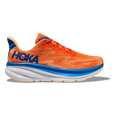 Hoka Clifton 9 hardloopschoenen oranje/blauw heren