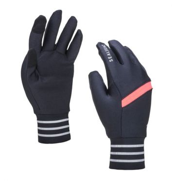 SealSkinz solo reflective handschoenen zwart/roze