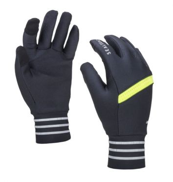 SealSkinz solo reflective handschoenen zwart/neon geel