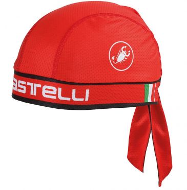Castelli Bandana rood unisex