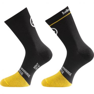 Assos HabuSock_evo8 fietssokken zwart/geel