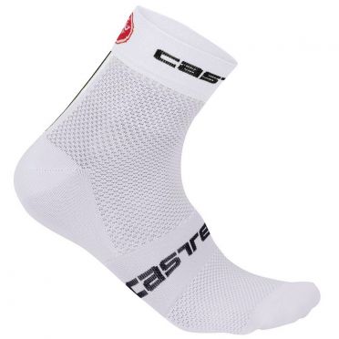 Castelli Free 6 sock wit heren fietssokken
