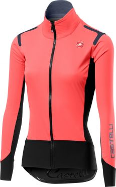 Castelli Alpha ros W fietsshirt lange mouw roze dames