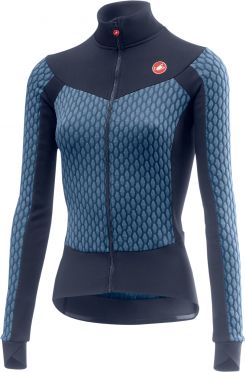 Castelli Sfida W fietsshirt lange mouw blauw dames