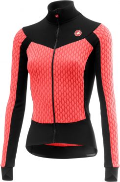 Castelli Sfida W fietsshirt lange mouw roze dames