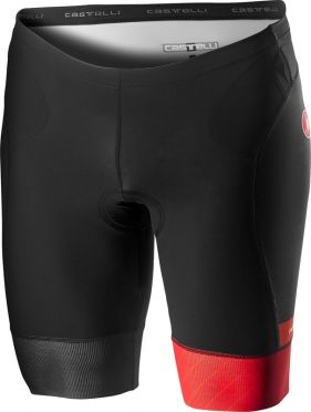 Castelli Free tri short zwart/rood heren