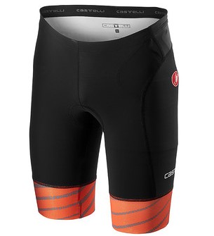 Castelli Free tri short zwart/oranje heren