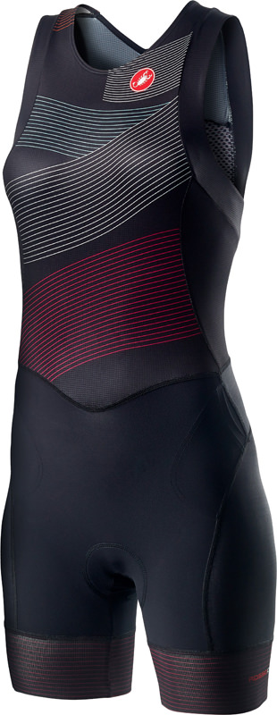 Castelli Free W tri ITU suit rits achterzijde mouwloos zwart dames