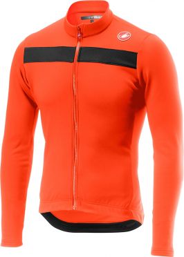 Castelli Puro 3 lange mouw fietsshirt oranje heren 