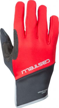 Castelli Scalda Pro glove fietshandschoenen zwart/rood heren