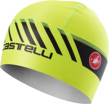 Castelli Arrivo 3 thermo skully helmmuts geel fluo heren
