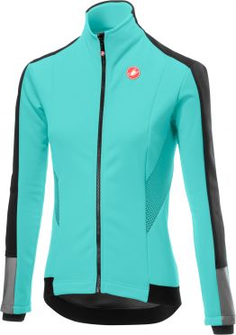 Castelli Mortirolo 3 W lange mouw jacket lichtblauw dames