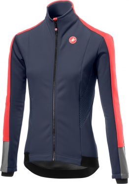 Castelli Mortirolo 3 W lange mouw jacket donkerblauw dames
