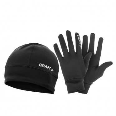 Craft Winter hardloop cadeauset thermo muts + thermo handschoenen