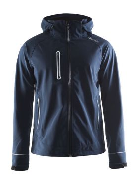 Craft Cortina soft shell winterjas blauw/navy heren 