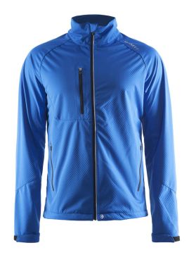 Craft Bormio soft shell winterjas blauw heren 