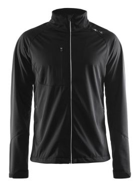 Craft Bormio soft shell winterjas zwart heren 