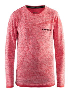 Craft Active Comfort lange mouw ondershirt rood/poppy kind/junior