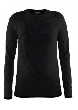 Craft Active Comfort lange mouw ondershirt zwart/solid kind/junior