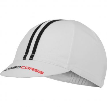 Castelli Rosso Corsa fietspet wit/zwart heren
