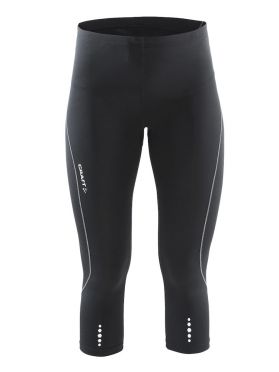 Craft Mind capri 3/4 hardloopbroek zwart dames
