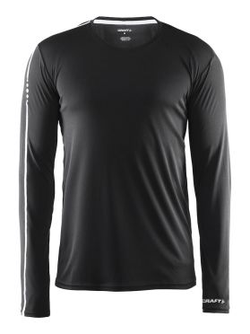 Craft Mind lange mouw hardloopshirt zwart heren