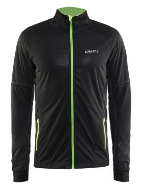 Craft Storm langlauf jack 2.0 zwart/groen heren