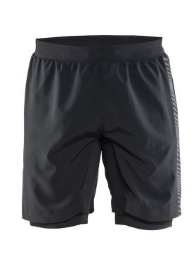 Craft Grit hardloop short zwart heren