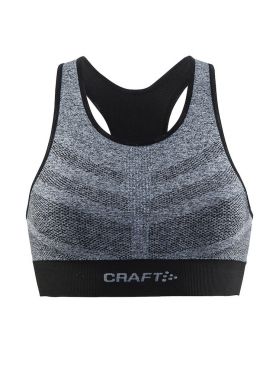 Craft cool comfort mid impact beha grijs/zwart