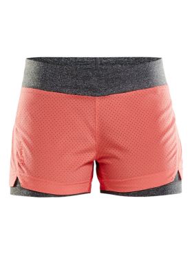 Craft Breakaway 2-in-1 hardloop short roze dames